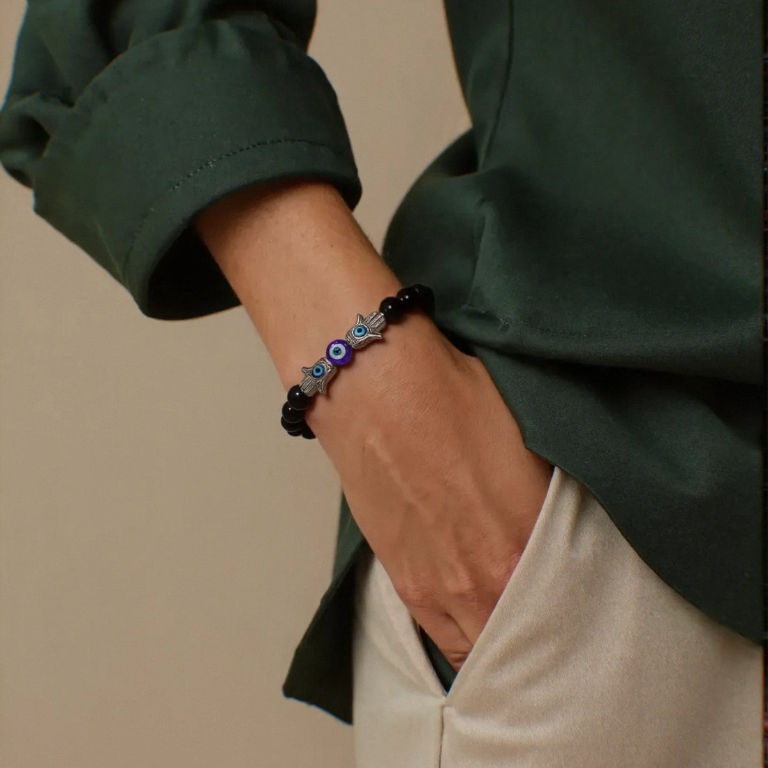 Evil Eye x Hamsa Bracelet